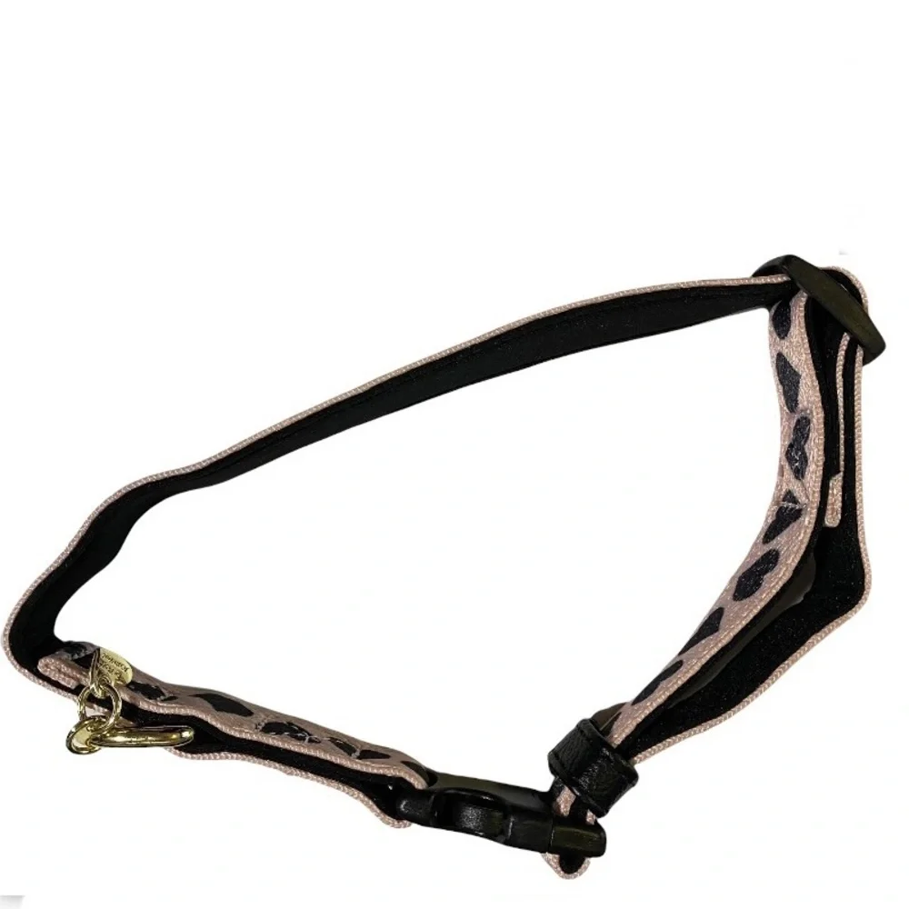 Betsey Johnson Pet Set Pale Pink Heart Crossbody Bag Waste Bag and Dog Collar